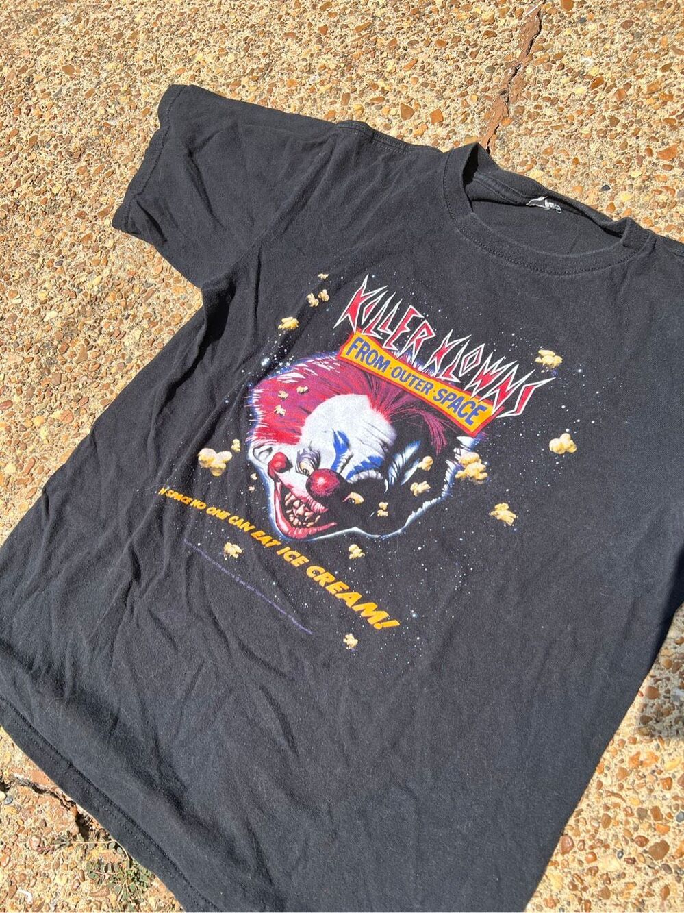 Killer Klowns from Outer Space Vintage 2008 T Shirt Black Ice Cream M